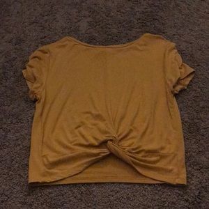 Hello tie up crop top